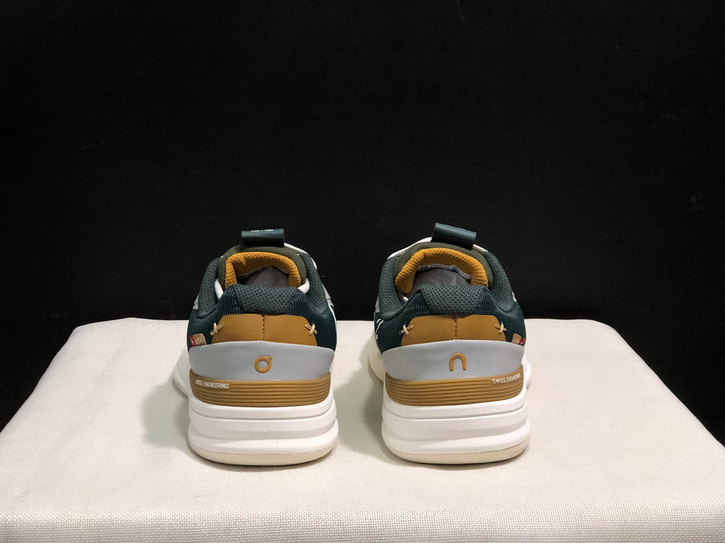 On Running The Roger Rro Durable And Breathable Tennis Shoes Beige/Ink Green