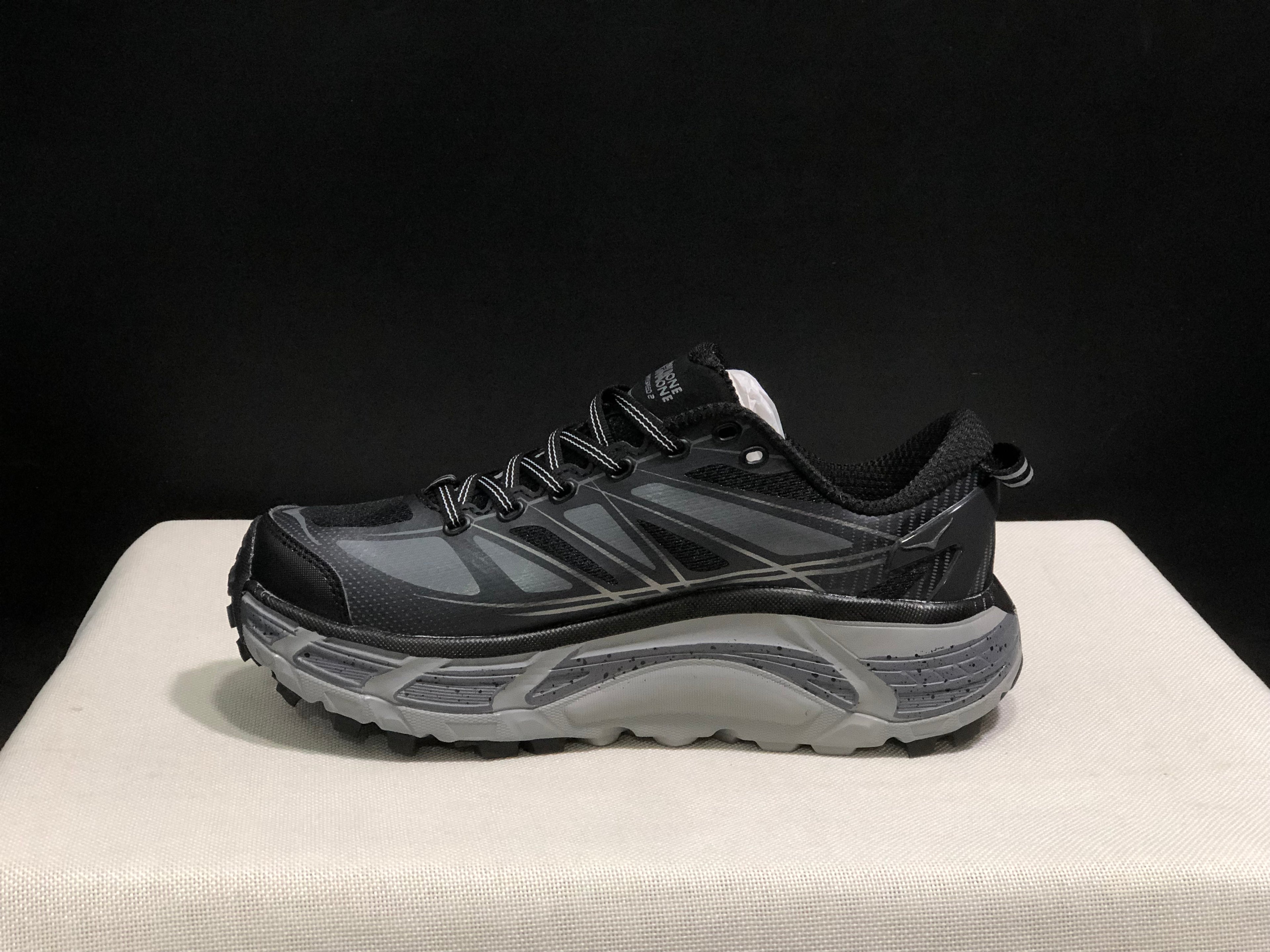 Hoka One One Mafate Speed 2 Mountain Anti-slip Running Shoes Sneakers Black