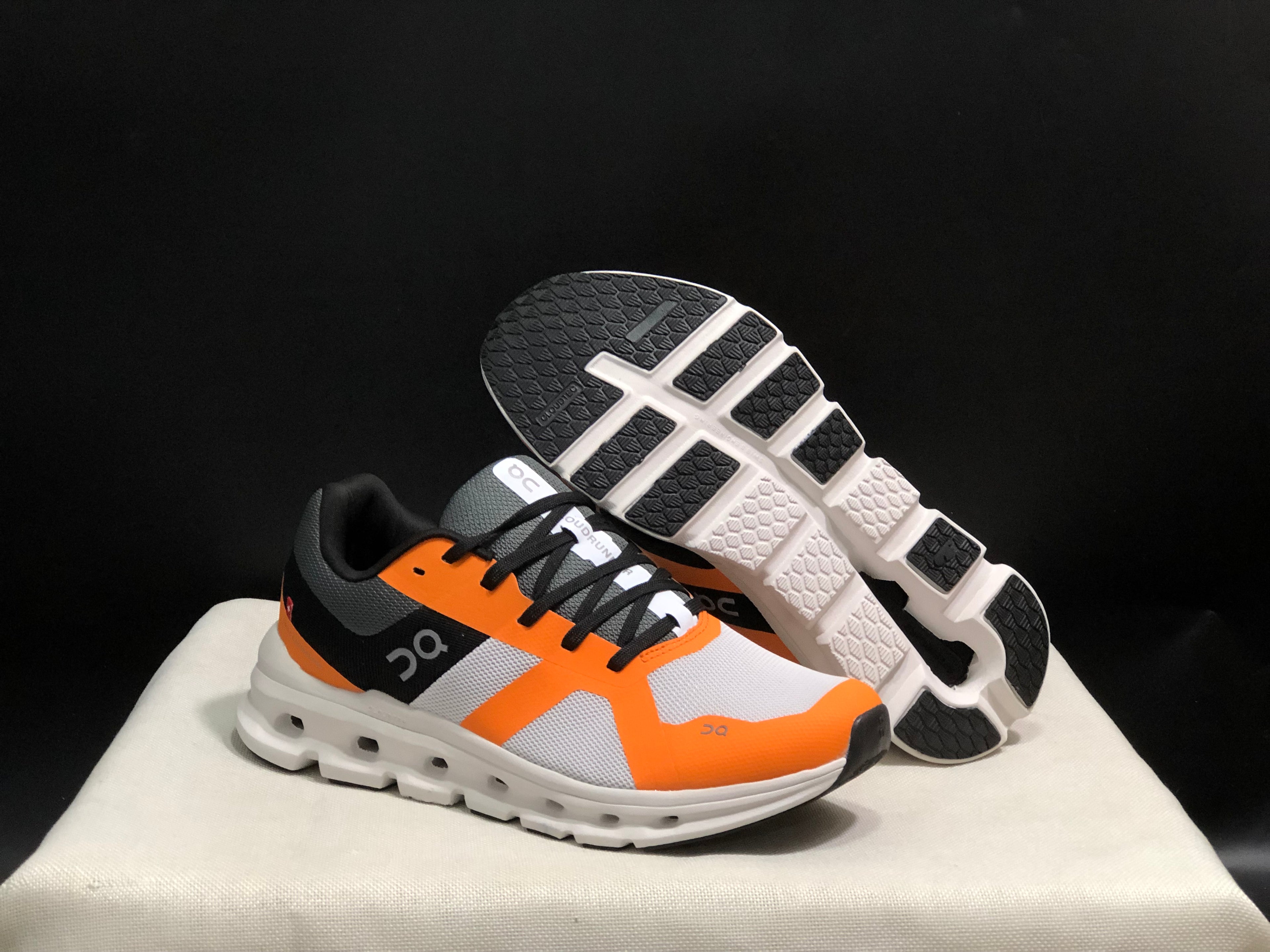 On Running Cloudrunner Anti-Slip Sports Running Shoes Grey/Orange