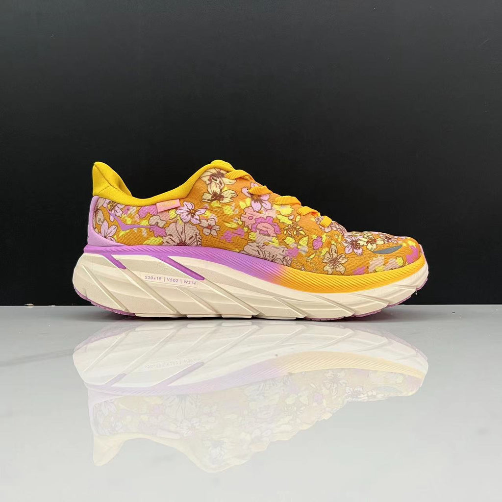 Hoka One One Clifton 8 Fashion Shoes Shock-absorbing Sneakers Yellow