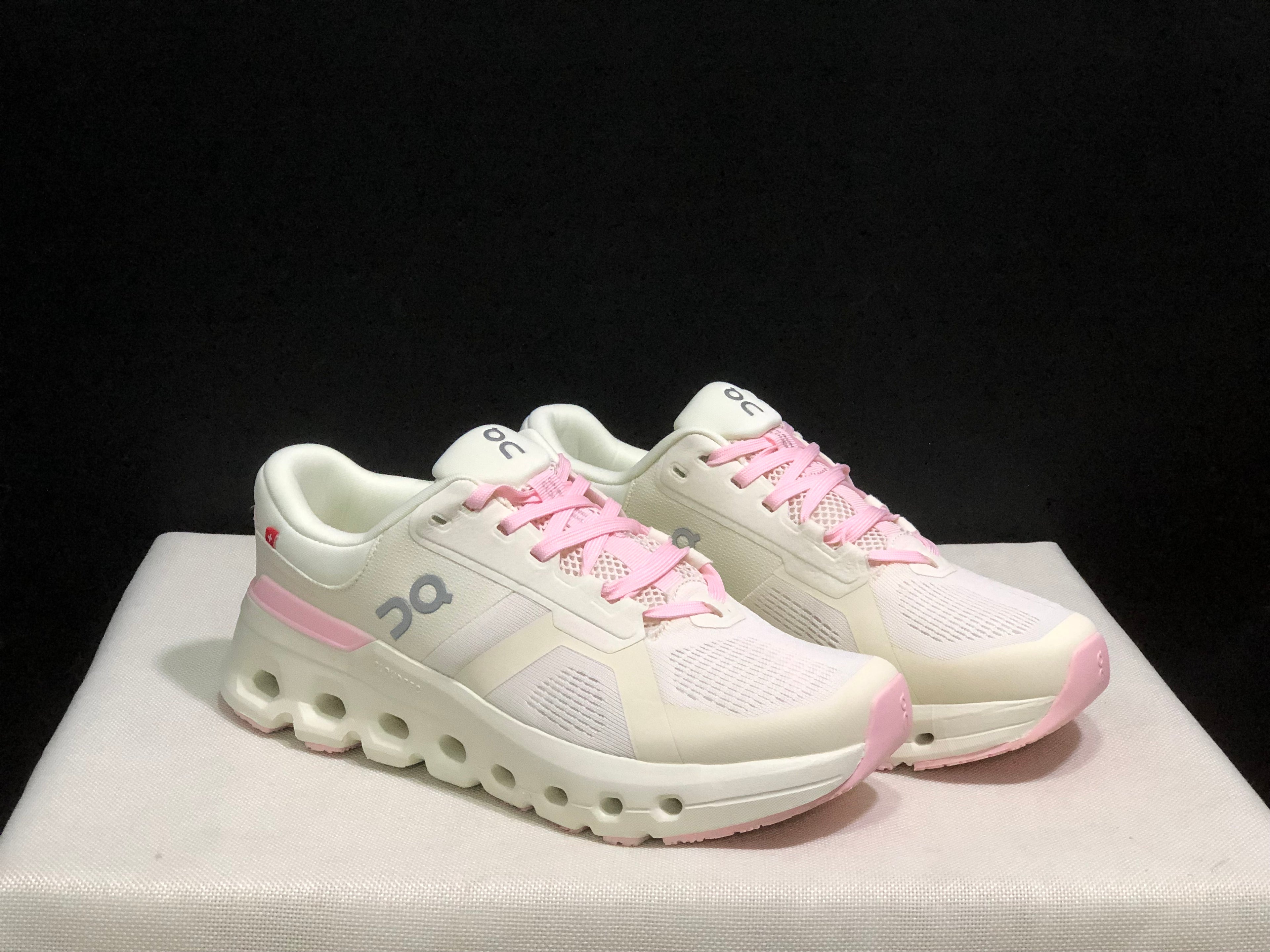 On Running Cloudrunner 2 Mesh Breathable Running Shoes Pink/Beige
