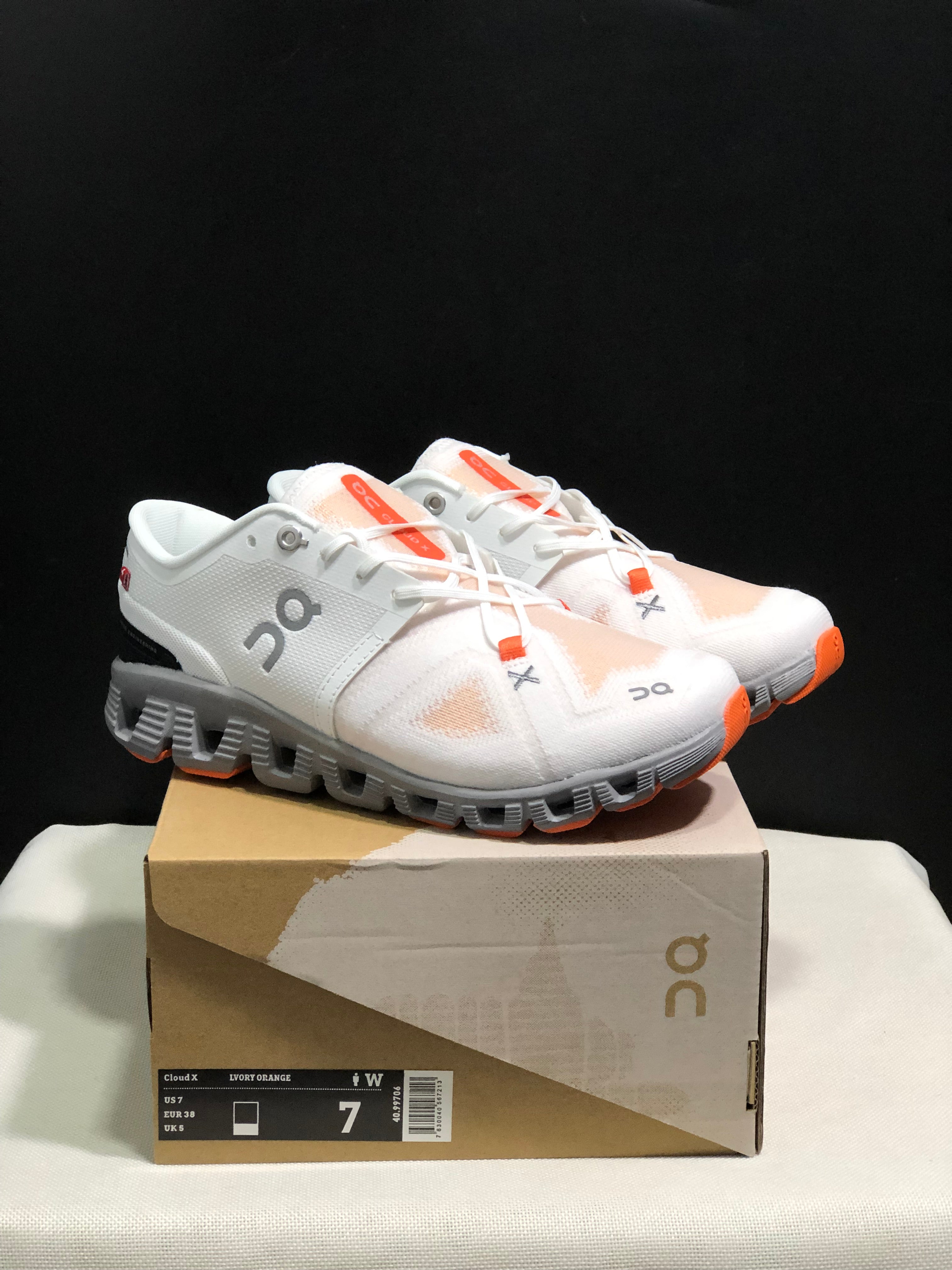 On Running Cloud X3 Shift Multi-Functional Running Shoes Ivory/Orange