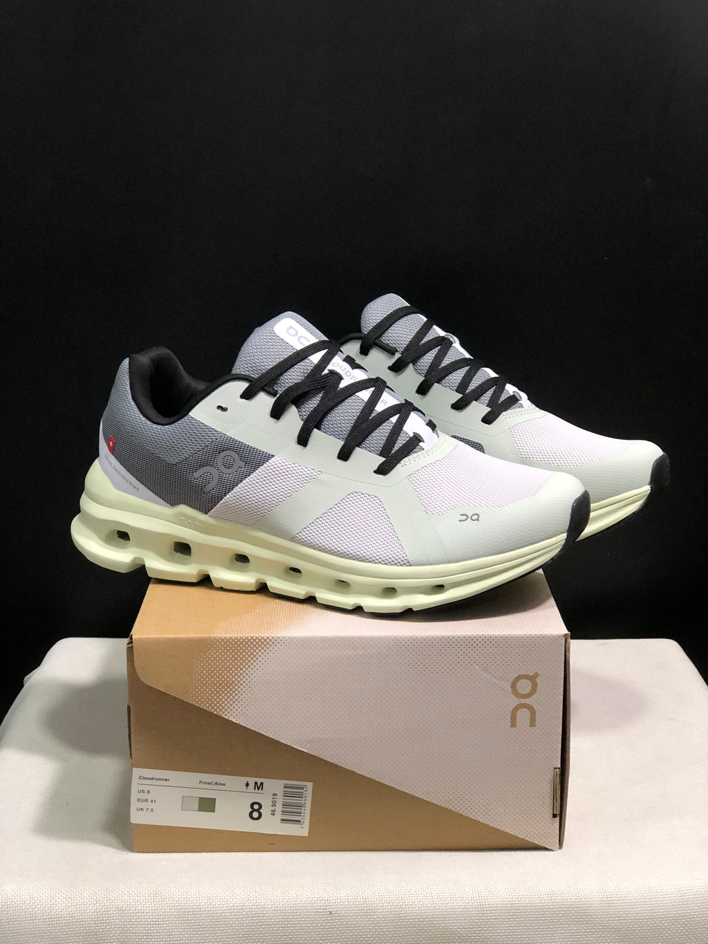 On Running Cloudrunner Anti-Slip Sports Running Shoes Frost/Aloe
