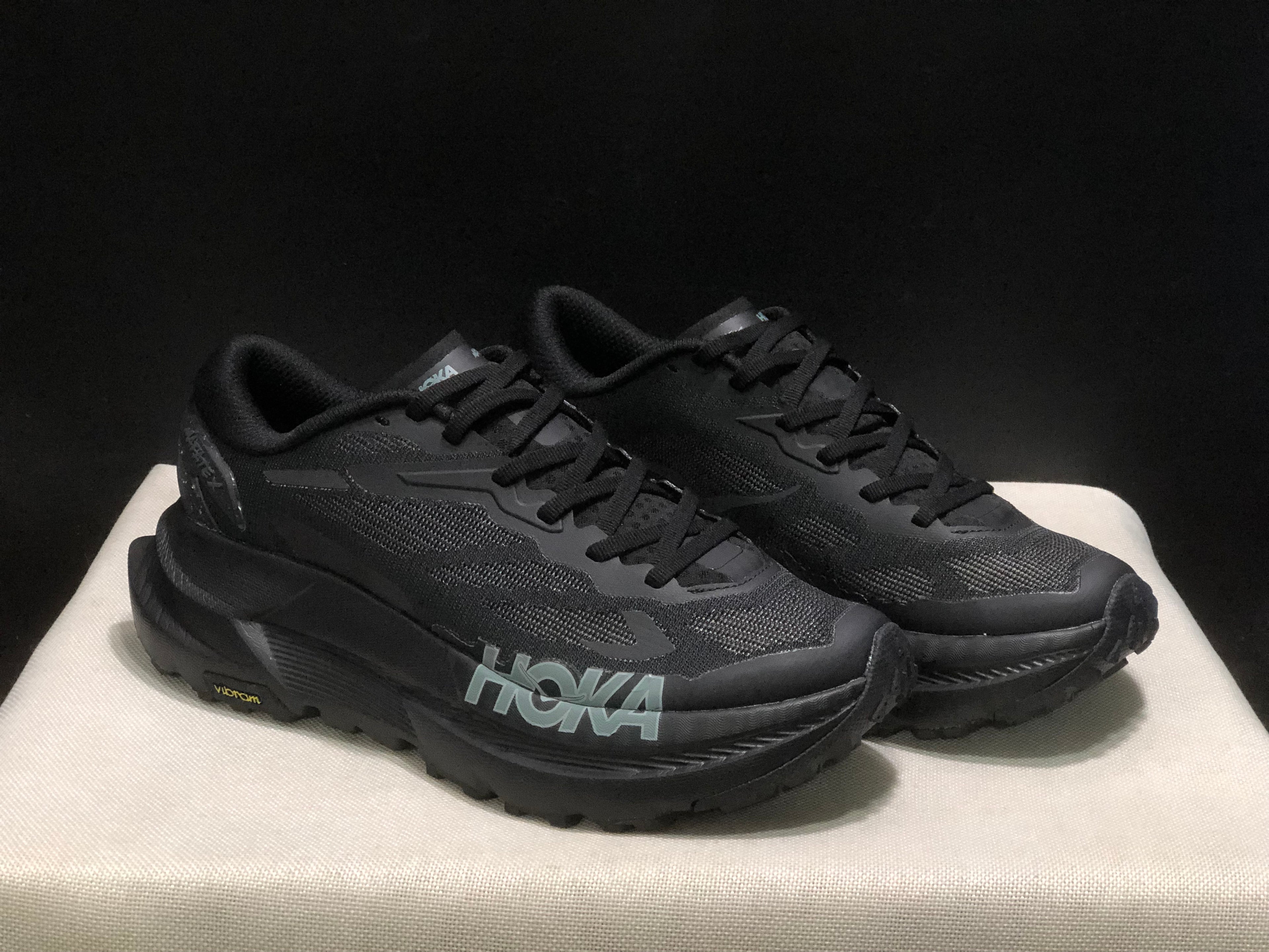 Hoka One One Mafate X Lightweight Fashion Running Shoes Sneakers Black