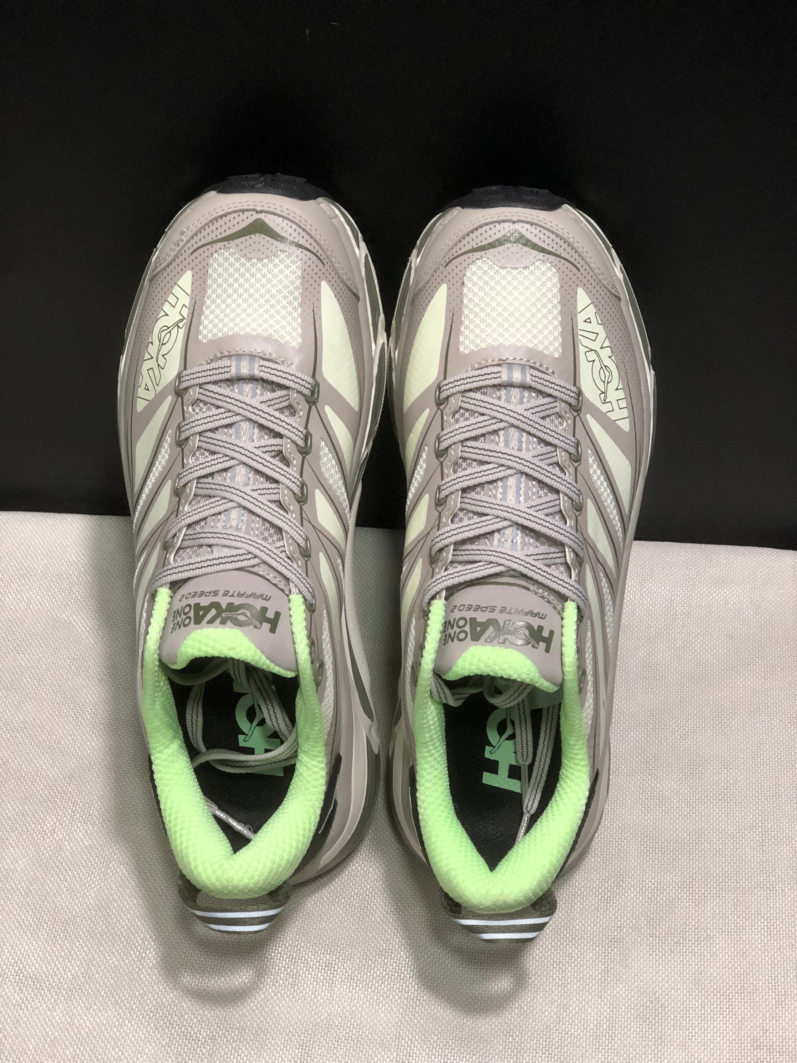 Hoka One One Mafate Speed 2 Mountain Anti-slip Running Shoes Sneakers Gray