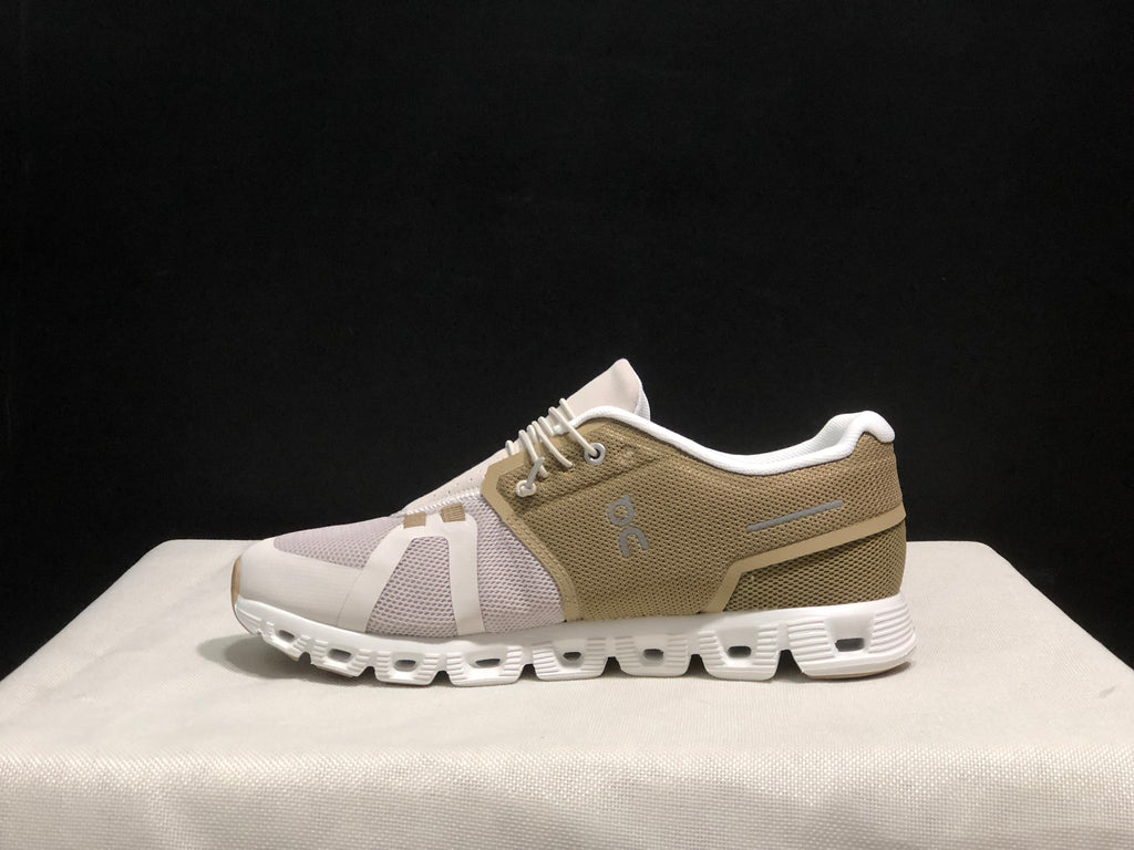On Running Cloud 5 Lightweight Running Shoes Yellow Tan