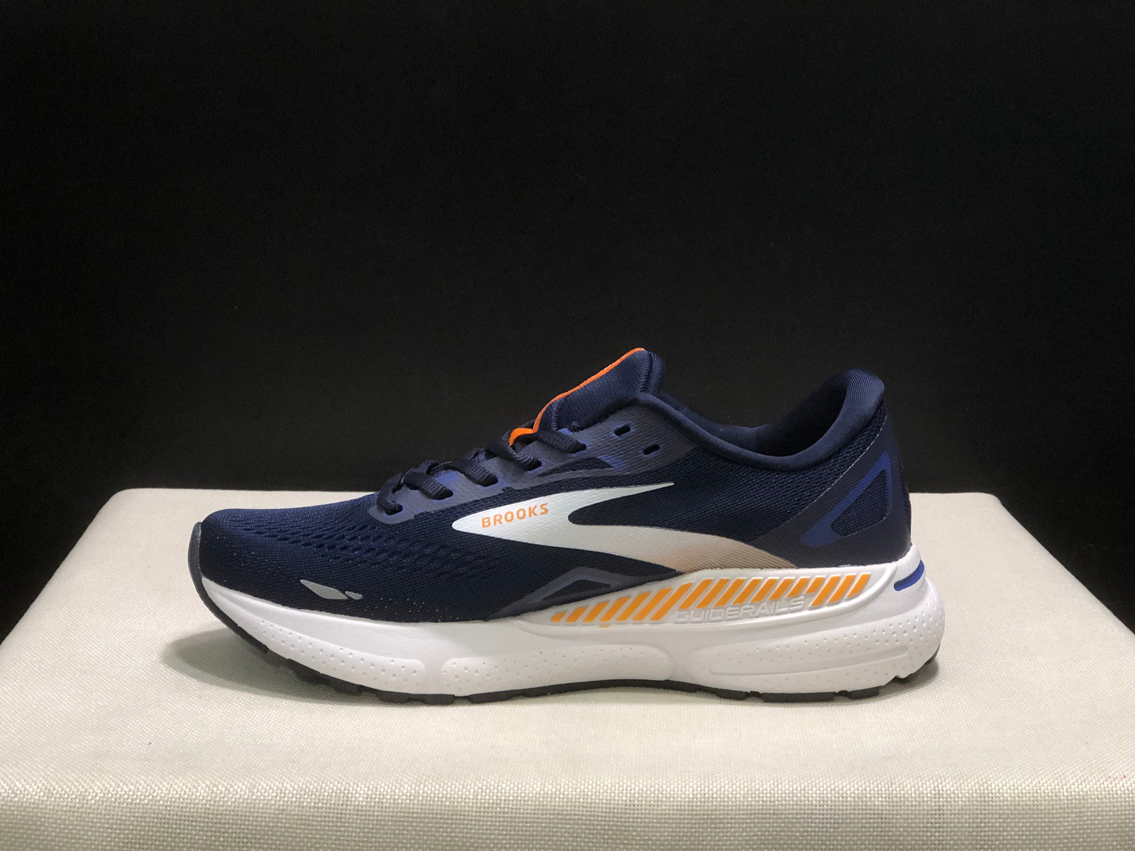 Brooks Adrenaline GTS 23 Shock-absorbing Wear-resistant Low-top Running Shoes Blue/Orange