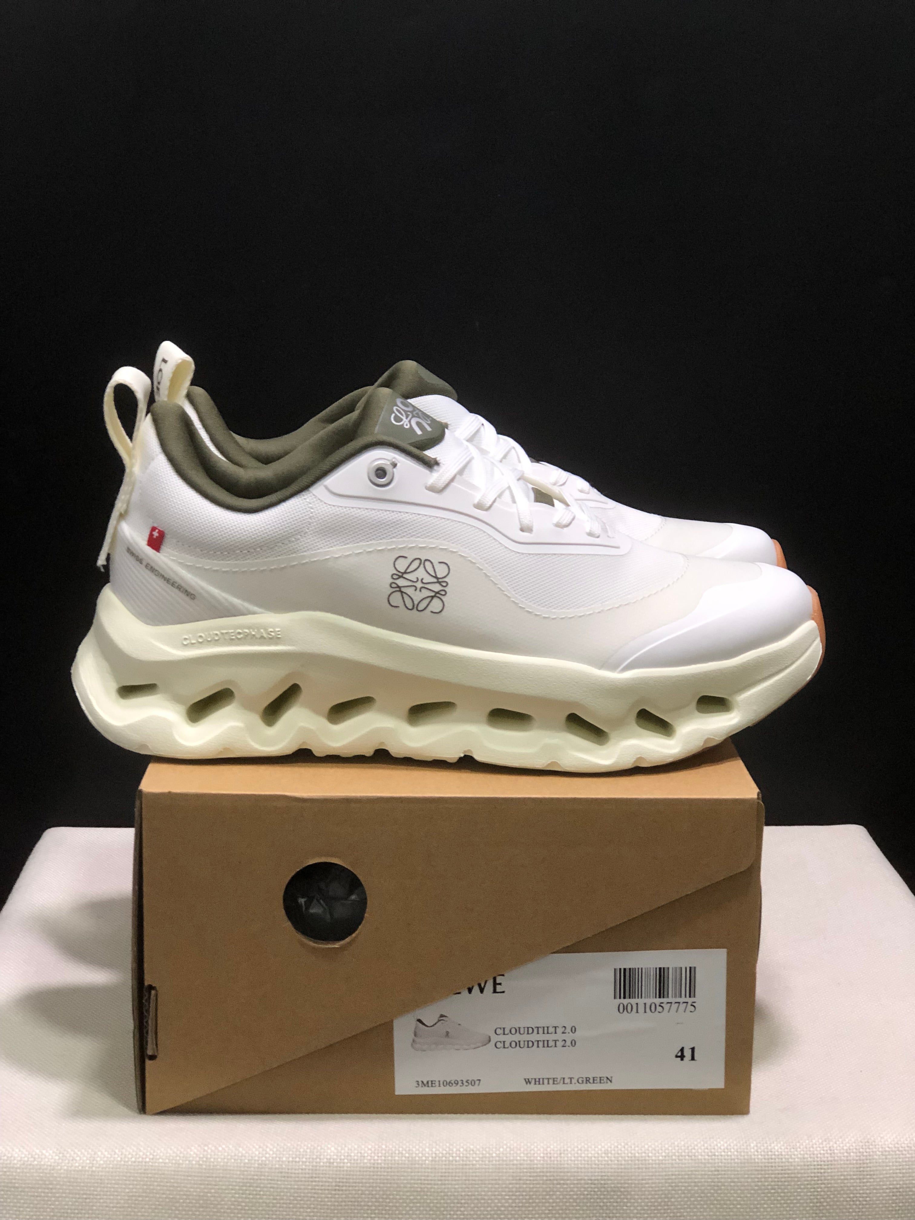 LOEWE x On Running Cloudtilt 2.0 White/Milk Green Casual Sports Shoes