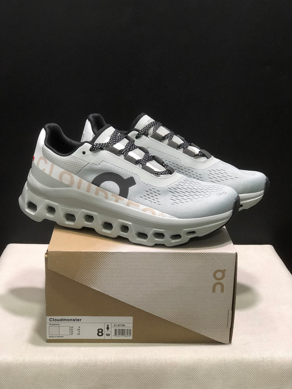 On Running Cloudmonster Anti-Slip Running Shoes Graphite