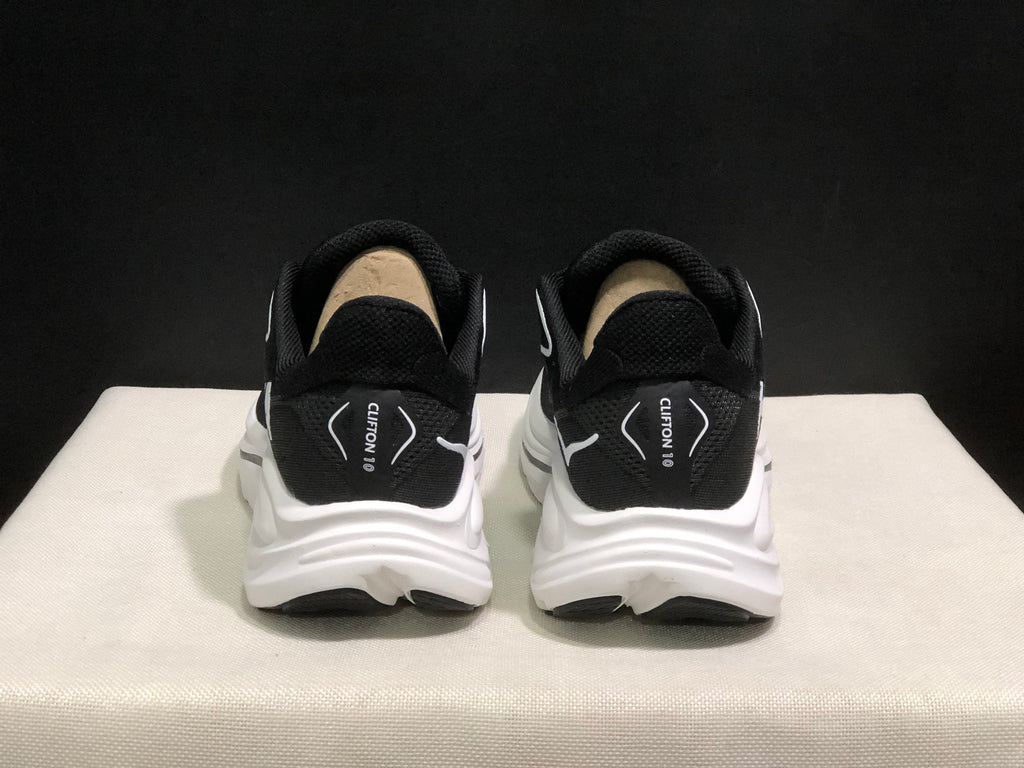 Hoka One One Clifton 10 Black/White Fashion Shoes Sneakers