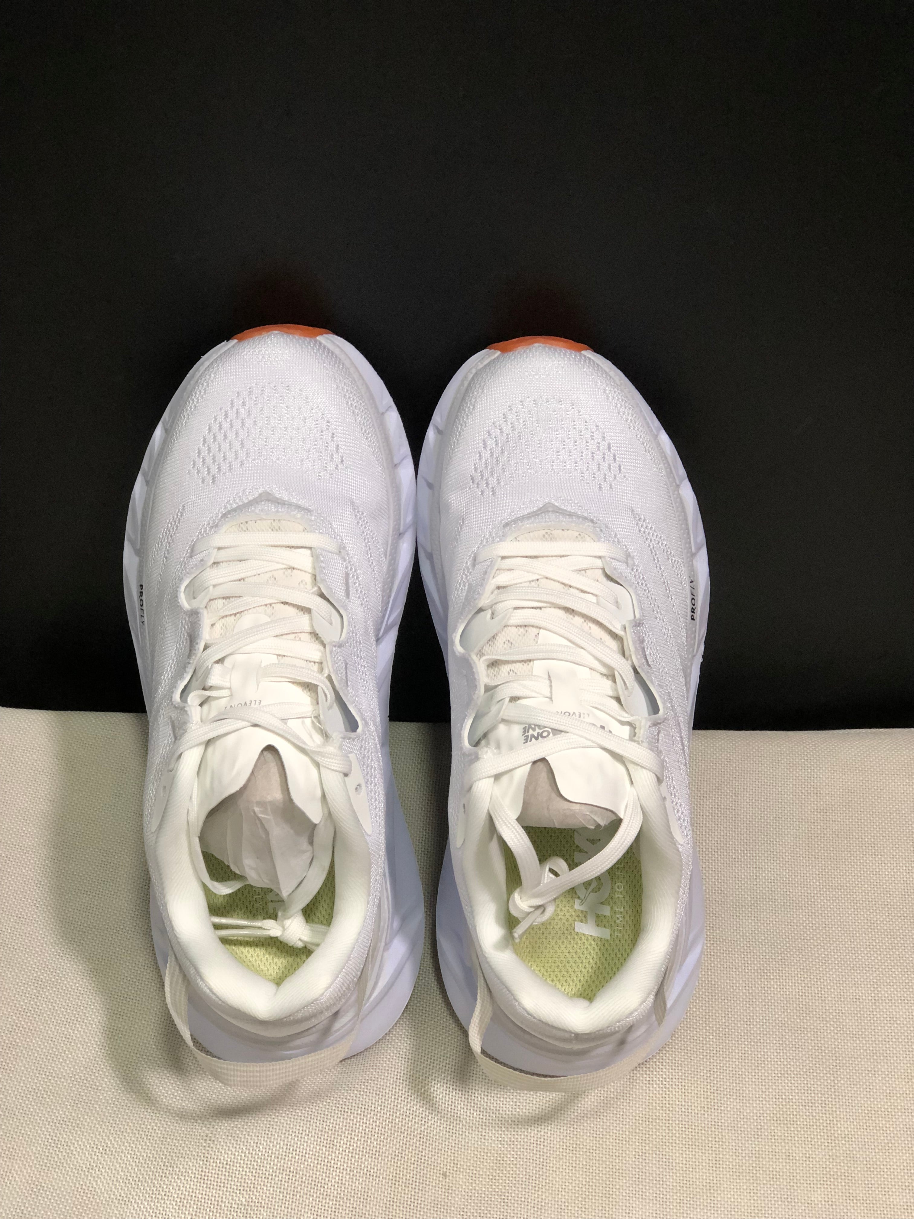 Hoka One One Elevon 2 Anti-slip Wear-resistant Running Shoes Sneakers White