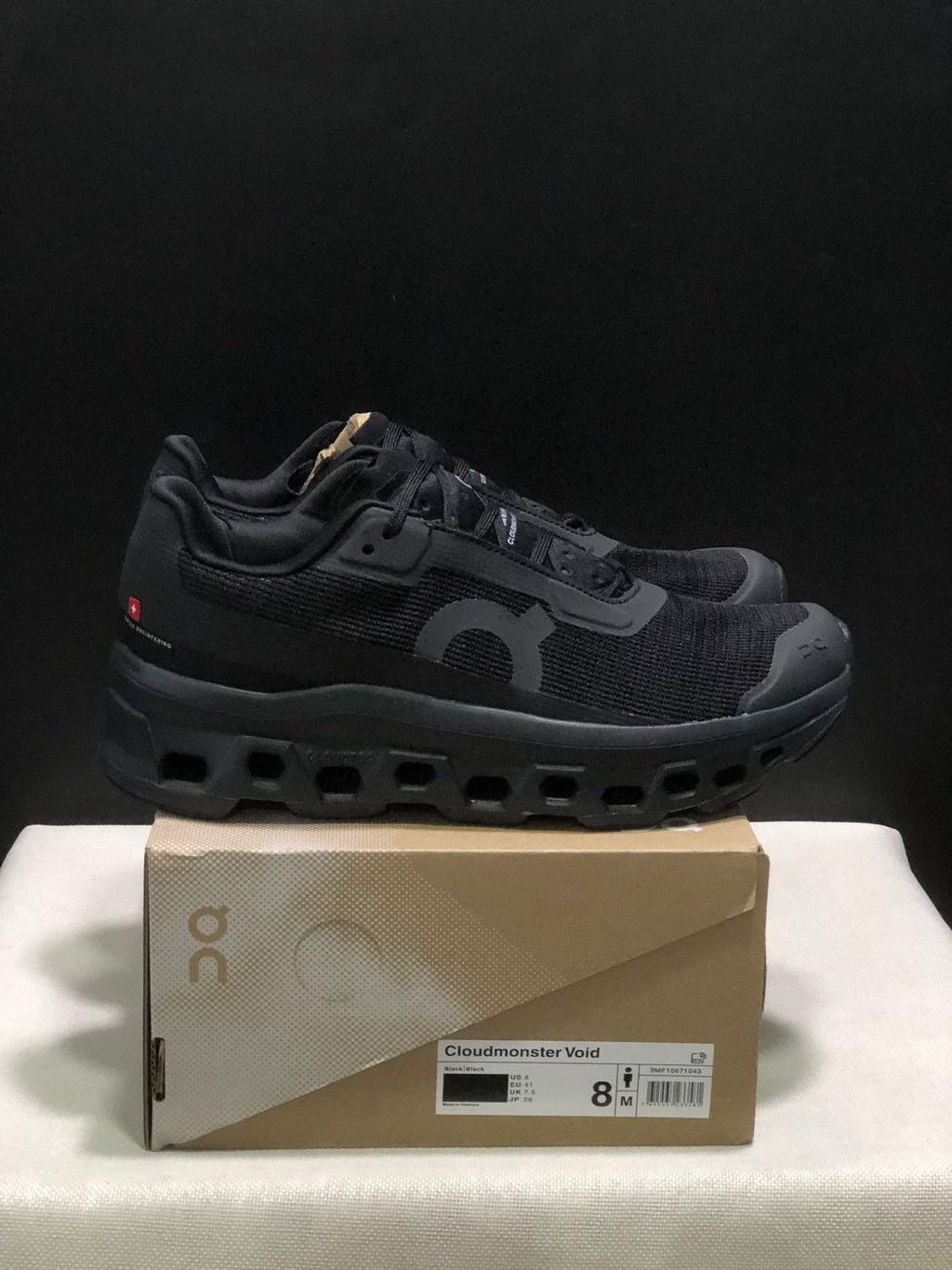 On Running Cloudmonster Void 1 M Casual Running Shoes All Black