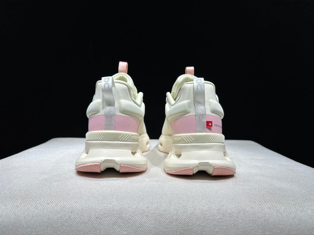 On Running Cloudnova X Comfortable Running Shoes Ivory/Pink