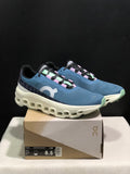 On Running Cloudmonster Anti-Slip Running Shoes Blue/Ivory