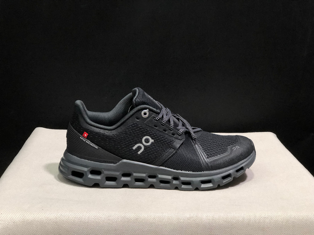 On Running Cloudstratus Shock-Absorbing And Breathable Running Shoes All Black