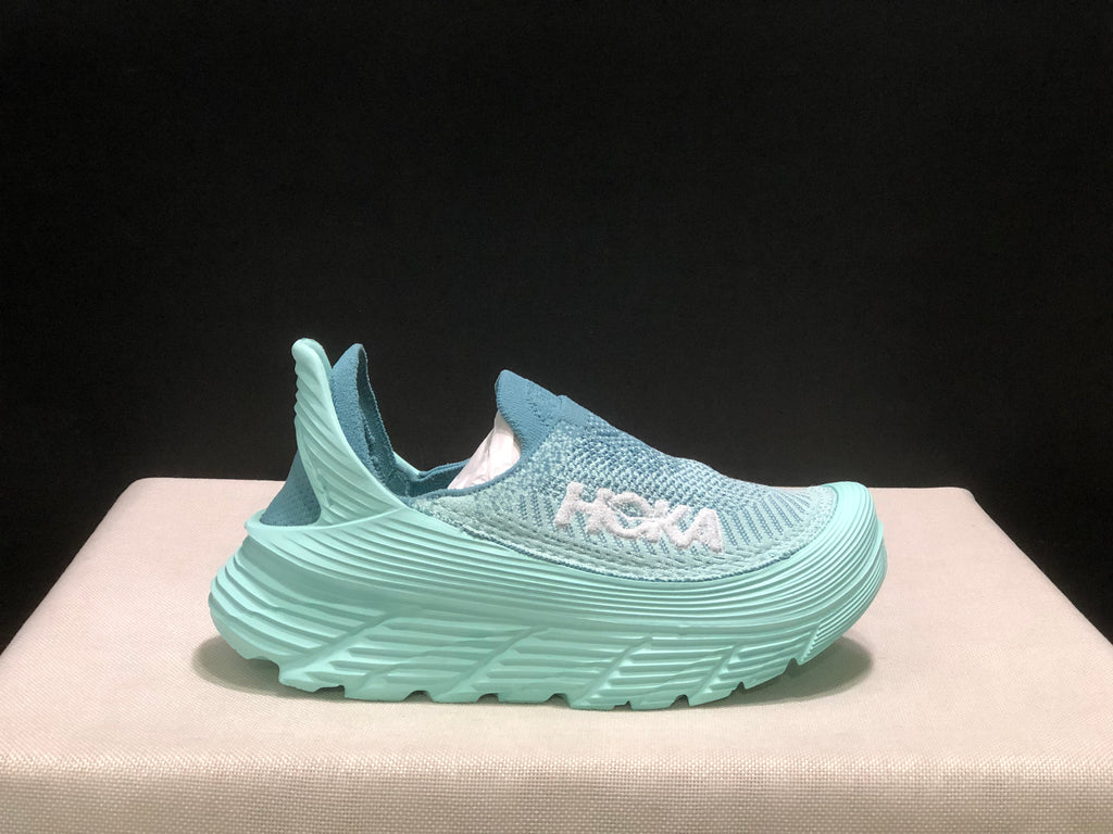 Hoka One One Restore TC Elastic Comfortable Low-top Running Shoes Sneakers Teal