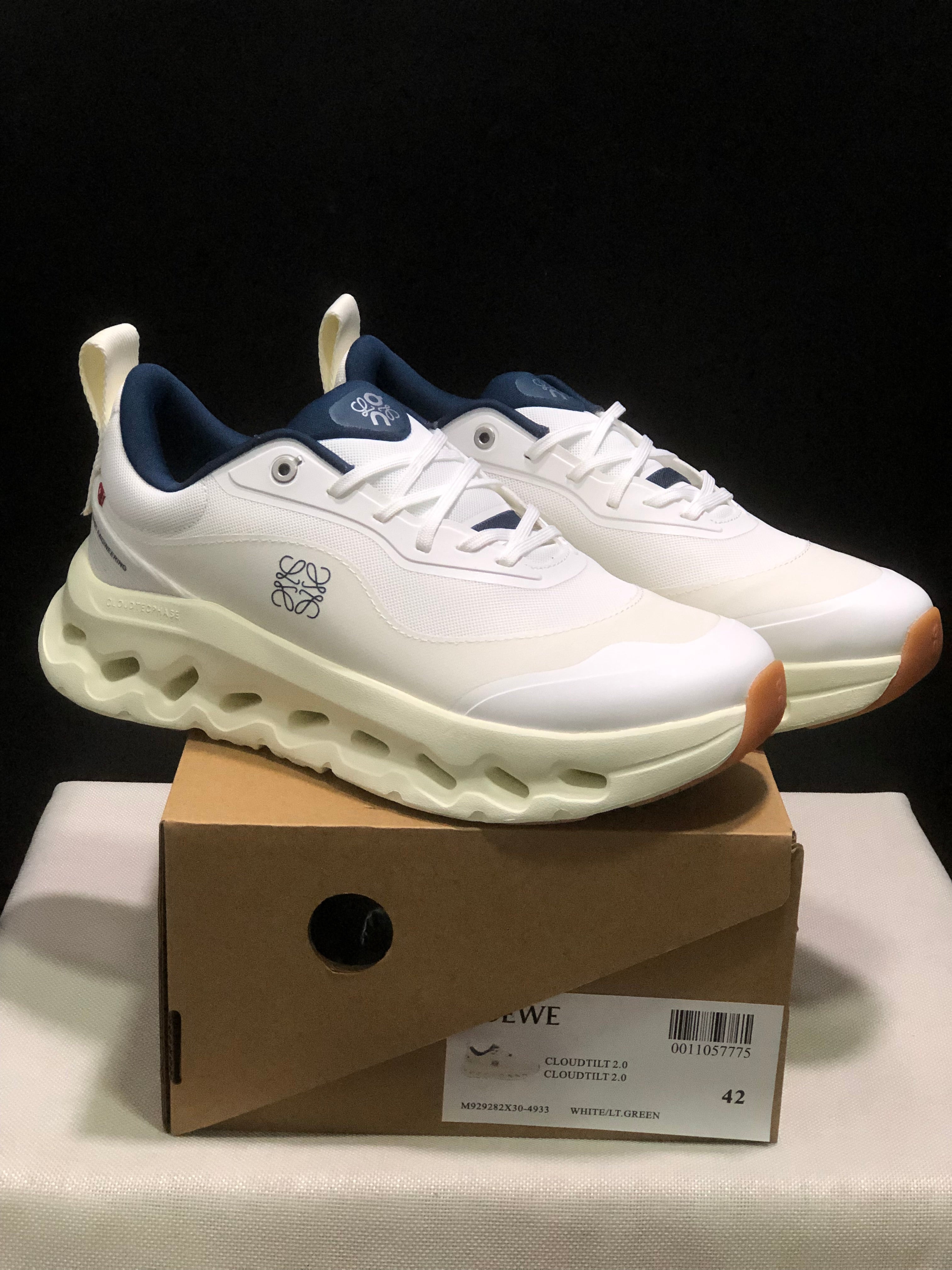 LOEWE x On Running Cloudtilt 2.0 Casual Sports Shoes White/Milk Green