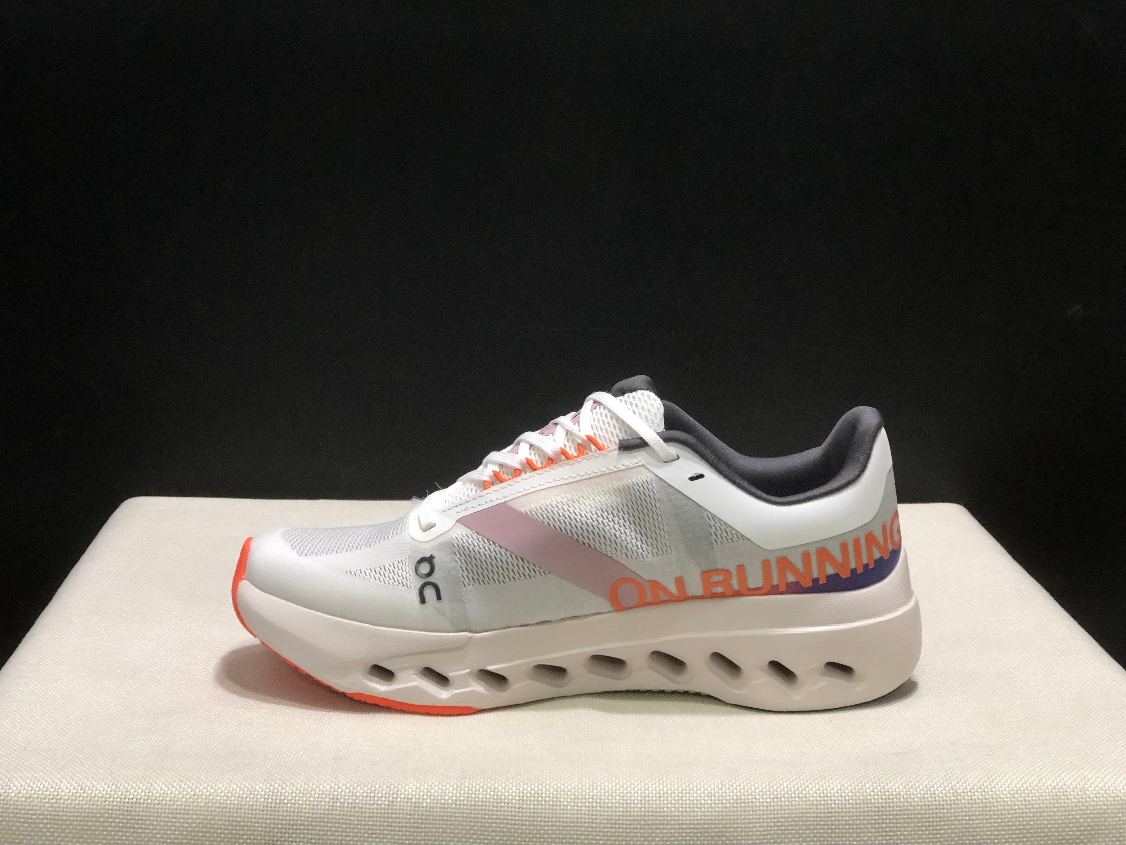 On Running Cloudsurfer Next Casual Running Shoes Grayish-White/Flame