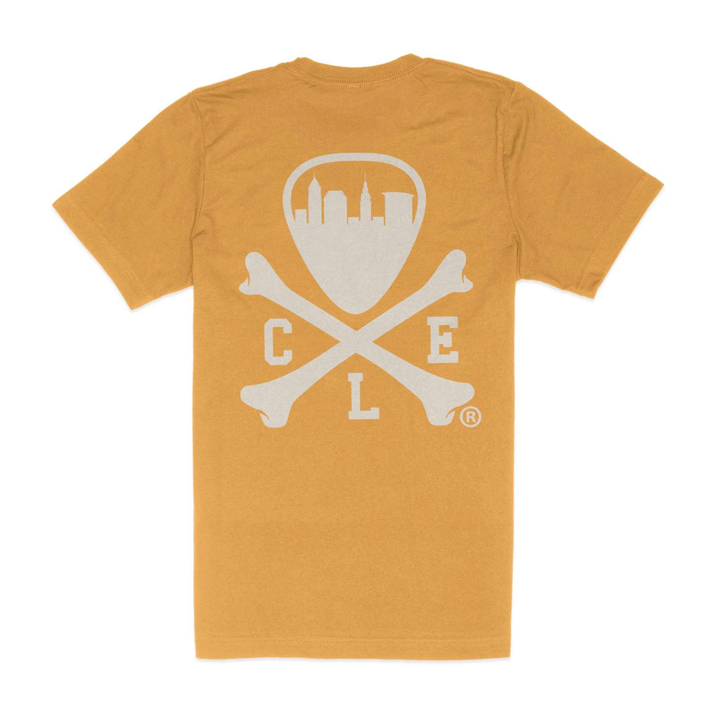 CLE Logo - Unisex Crew T-Shirt - Heather Mustard